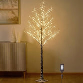 Lighted Snow Flocked Twig Tree With Fairy Lights 6Ft 330 Led For Indoor Home Thanksgiving Christmas Holiday Decoration
