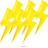 Set Of 6 Lightning Bolt Foil Party Balloons 45 Inch Flash Foil Lightning Bolt Shape Balloons Birthday Party Supplies For Wedding Decoration(Yellow)