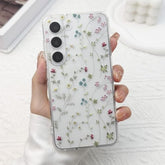 For Samsung Galaxy S23 Plus Case, Floral Flowers Cute Aesthetic Clear Floral Branch Pattern Case For Women Girls,Transparent Slim Soft Shockproof Cover For S23 Plus,Flower Branch