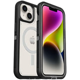 OtterBox iPhone 14 & iPhone 13 Defender Series XT Case - Black Crystal, Screenless, Rugged, Snaps to MagSafe, Lanyard Attachment
