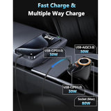 4 In 1 Usb C Car Charger, 170W Multi Usb Cigarette Lighter Adapter, Socket Splitter With 3 Ports, 12V/24V Dual Usb Type C Pd Fast Car Charger Adapter For Iphone 16 Pro Max 15 Plus 14 Ipad Pro Gps