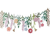 Paper Flower Garland with Rectangular Leaves for Wedding Birthday Baby Shower