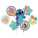 Anagram Stitch 7pc Birthday Party Foil Balloons, BQ_4159