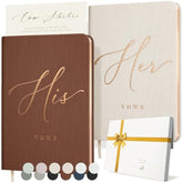 Vow Books His And Hers - Linen Wedding Vow Books Perfect As Bride & Groom Gifts, Wedding Registry Ideas - His & Hers Gifts Wedding Vow Book - Wedding Essentials & Accessories