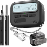 (With Safety Lock) Pager Case Compatible With Airpods Pro 2Nd Generation Case Cover With Cleaner Kit,Sturdy Hard Tpu Protective For Airpods Pro 2 Charging Case(Usb-C)(2023/2022/2019) For Men-Black