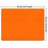 Extra Large (X-Large) Size Non-Slip Rectangle Mousepad, Solid Orange Mouse Pad For Home, Office And Gaming Desk