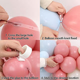 Pink And Blue Balloons Dusty Arch Kit Garland Nude For Gender Reveal B