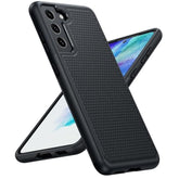 For Galaxy S21 Fe 5G Case: S21 Fe Phone Case Samsung Dual Layer Protective Heavy Duty Cover Shockproof Rugged With Non Slip Textured Back - Military Protection Bumper Tough - 6.4Inch (Black)