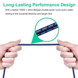 Nc Xiqn Rca Cable 3Ft. 2Rca Male To 2Rca Male Stereo Audio Cable Nylon Braided