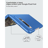 Google Pixel Fold 2023 Case, Ultra Thin Slim Fit Matte Pc Protective Cover With Non-Slip Grip, Blue
