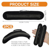 2Pcs Headphone Headband Cover, 8 Inch Universal Replacement Headphone Band Cushion, Compatible With Hyperx, Turtle Beach, Razer, Steelseries, Logitech, Corsair, Sony Xm4, Xm5 & Beats Studio Pro/Solo4
