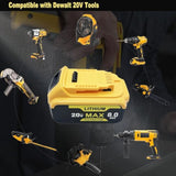 2 Pack 18V 4.0Ah Dc9096 Dc9098 Replacement Battery Compatible With Dewalt 18 Volt Battery Tools Drills Drivers Wrench Replacement For Dewalt 18V Battery Dc9099 Dw9095 Dw9096 Dw9098 De9038