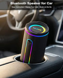 E80 Speakers Bluetooth Wireless, Portable Bluetooth Speaker with Aux Input, Micro SD Card Slot, Bass Up, TWS, RGB Lights, IPX7 Waterproof, BT5.4 for