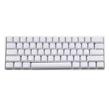Blank Thick Pbt Oem Profile 61 Ansi Keycaps For Mx Switches Mechanical Keyboard (White)(Only Keycap)