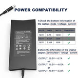 Pa-4E Ac Adapter 130W Laptop Charger For Dell Inspiron 7559 330-1829 330-1830,