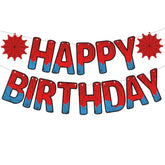 Spider Happy Birthday Decorations Birthday Baby Banners Kid-Friendly Party Supplies