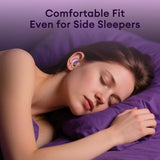 Sleep Earbuds for Side Sleepers, Sleep Headphones with Vibration Charging Case Wireless Bluetooth 6.0, Soft Silicone Invisible Earbuds for Sleeping,