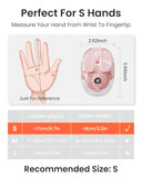 Eweadn Q9 Wireless Clear Mouse Dual Mode Bluetooth & 2.4G Usb Computer Mouse With Rgb Lighting, Silent Clicks, Multi-Device Compatibility For Laptop, Pc, Macbook, Ipad Cute Mouse-Pink