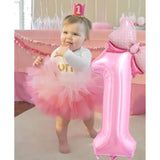 40" Pink Number 10 Balloon with Bow Girls Birthday Party Decorations