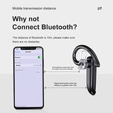 Bluetooth Headset For Cell Phone, Wireless Bluetooth 5.1 Earpiece Single-Ear Headset Hands-Free Earphones,In Mic With Charging Case, For Office Driving Calling Compatible Android/Iphone.