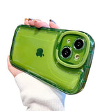 Compatible With Iphone 14 Case With Clear Kickstand Creative Protective Design Case With Camera Holder For Tpu Slim Shockproof Cool Phone Case For Iphone 14-Green