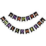 Halloween Pumpkin Banner: Colorful Paper Party Garland