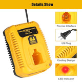 Dc9310 Fast Charger Replace For Dewalt 18V Battery Charger, Compatible For Dewalt 7.2V-18V Battery Nicd/Nimh Battery Dc9098 Dc9096 Dc9091 De9057 Dw9072
