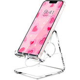Acrylic Cell Phone Stand, Portable Phone Holder, Clear Phone Stand For Desk, Compatible With Phone16 15 14 13 Pro Max Mini 12 11 Se, Switch, Android Smartphone, Pad, Tablet, Desk Accessories