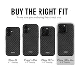 Ridge Case Compatible With Iphone 16 Pro Max - Compatible With Magsafe & Wireless Charging, Aluminum Control Buttons, Dual-Layer Construction, Tpu Bumper With Drop Protection (Carbon)