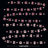 Hot Pink Glitter Bow “Happy 10th Birthday” Banner & Garland Decor for Girls