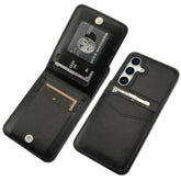 For Samsung Galaxy S25 Plus Case Wallet With Credit Card Holder, Flip Premium Leather Magnetic Clasp Kickstand Heavy Duty Protective Cover For Samsung Galaxy S25 Plus 6.7" (Black)