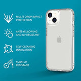 Iphone 14 Evo Clear – Scratch-Resistant, Shock-Absorbing Clear Phone Case With 12Ft Multi-Drop Protection