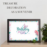 Birthday Girl Large Signature Card?Mermaid Guest Book Alternative?Under The Sea Sign Decorations For Girls?Creative Wall Art Poster, Keepsake Sign 10X15 Inches, Party Decorations And Supplies-A13
