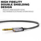 Topseries Long 6.35Mm (1/4 Inch) To 3.5Mm (1/8 Inch) Headphone Jack Adapter -8Ft (2.4M) 1/8 Female To 1/4 Male Extension Cable 3.5 To 6.35 For Mixer Guitar Piano Amplifier Speaker And More