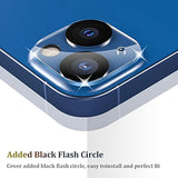 3-Pack iPhone 13 & 13 Mini Camera Lens Protectors 9H Tempered Glass Black Circle