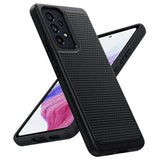 For Samsung Galaxy A53-5G Phone Case: Dual Layer Protective Heavy Duty Cell Phone Cover Shockproof Rugged With Non Slip Textured Back - Military Protection - 6.5Inch (Matte Black)