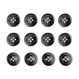 12 Pcs Anchor Pattern Carving Plastic Flat Buttons 4-Hole Craft For Di