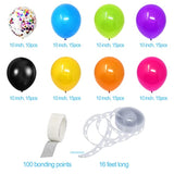 90S 80S 70S 60S 50S Themed Party Decorations Balloons Garland, 115Pcs