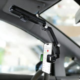 Sun Visor Phone Holder, 360° Rotatable and Extendable Car Phone Holder, Hands-Free Car Mount Compatible with Most Smartphones (Green)