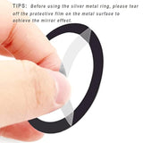 12 Pcs Universal Metal Ring Sticker Compatible With Magsafe Magnetic Wireless Charging Iphone 15 14 13 12 Pro Max Samsung Galaxy, 2 Styles Ultra Thin Notched And Round Ring Car Charger Kit(No Magnet)