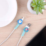 20 Pcs Cartoon Charger Cable Protectors Usb Charger Cable Saver Silicone Flexible Cable Wire Protectors For Most Cellphone Data Lines Phone Accessory (Random Style)
