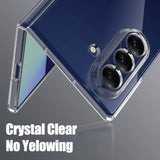 For Samsung Galaxy Z Fold 7 Clear Case With Screen Protector And Camera Protection,Slim Lightweight Anti Yellowing Scratch Resistant Protective Bumper Cover For Galaxy Z Fold 7 2025,Clear
