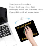 Dumpster On Fire Mouse Pad, Cute And Fun Mouse Pad For Laptop Gaming, Non-Slip Rubber Base, Decorative Desk Accessory For Home Office, It'S Fine I'M Fine Everything Is Fine