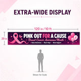 Breast Cancer Awareness Month Banner for Outdoor Yard Sign Decor