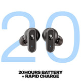 Dime 3 Wireless Earbuds, Bluetooth Headphones, Noise Isolating Fit, Up To 20 Hours Battery, Microphone For Iphone Android, Easy Carry With Integrated Lanyard - True Black