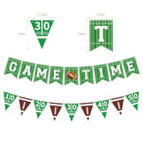 Game Time Football Banner No Diy,Football Party Decorations Banner & Garland Bunting,Football Themed Birthday Decor.