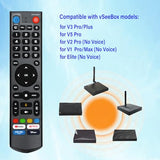 V3 Pro Voice Remote Control Replacement for VSeeBox V5/ V3/ V2/ V1 Pro?V3 Plus?V1 Max/Elite