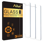3-Pack 5.5 Inch Tempered Glass Screen Protector for iPhone 6-8 Plus Case Friendly