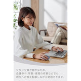 ELECOM Shellpha Bluetooth Wireless Mouse, Silent Click, Ergonomic 5 Programmable Buttons, Connect Up to 3 Devices, 2.4GHz USB Multi-Device Connection, 2000 DPI, PC Laptop Mac Mouse (Navy Blue)