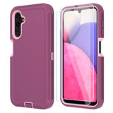 Compatible With Samsung Galaxy A14 5G Case With Hd Screen Protector, Heavy Duty Shockproof & Dropproof 3-Layer Cover Phone Case For Samsung A14,Winered Pink